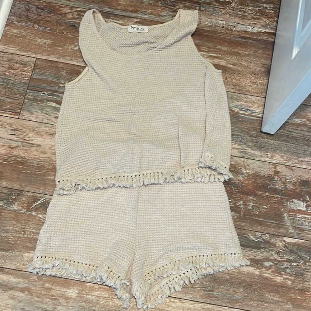 Waffle Texture Shorts Set - image 2